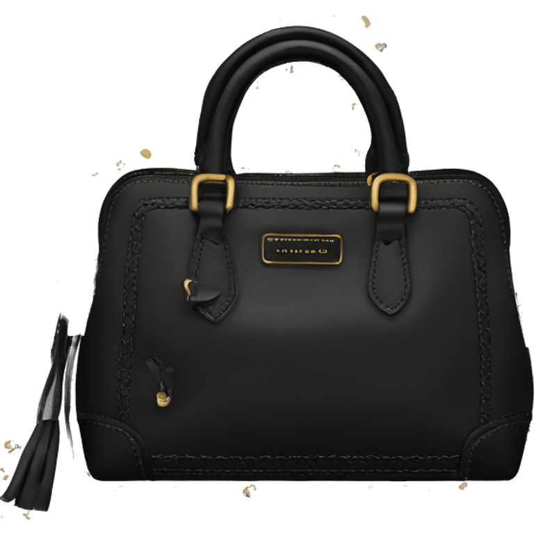 Black marc jacobs detailed purse  emoji