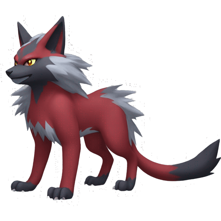 Torracat-Zoroark-Mightyena-Zorua full body emoji