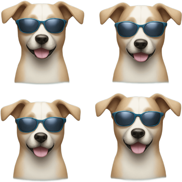 dog wearing sunglasses emoji