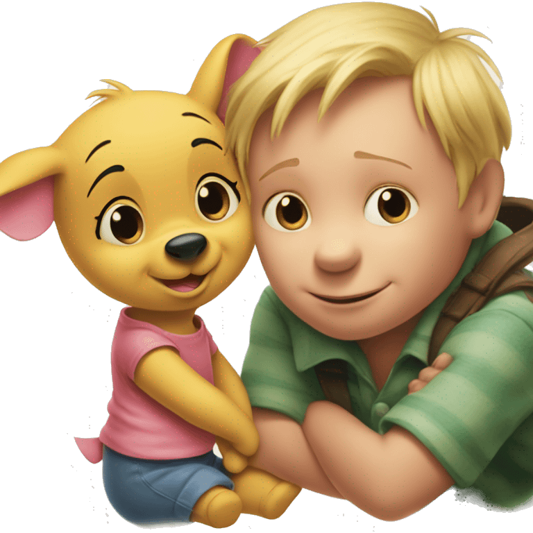 Winnie the Pooh and piglet emoji