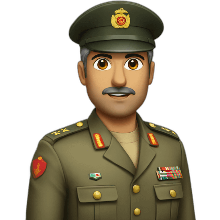 iranin military officer face emoji