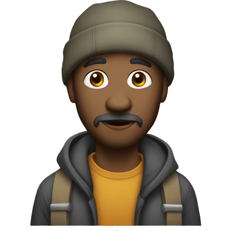 A homeless man  emoji