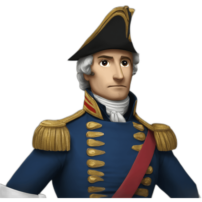 Napoléon with french flag emoji