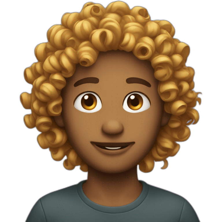 curly hir emoji