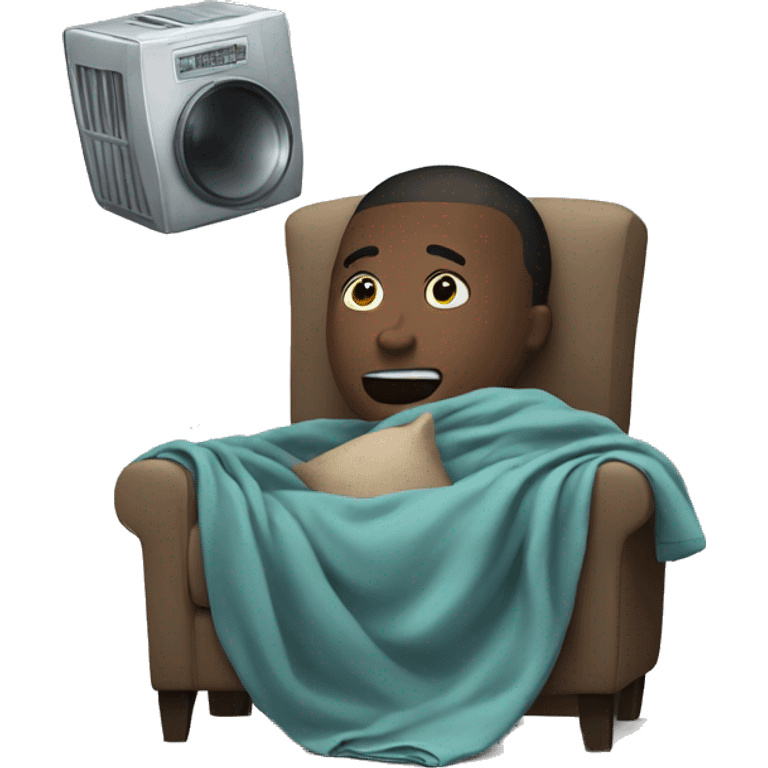 watching trash tv with a blanket emoji