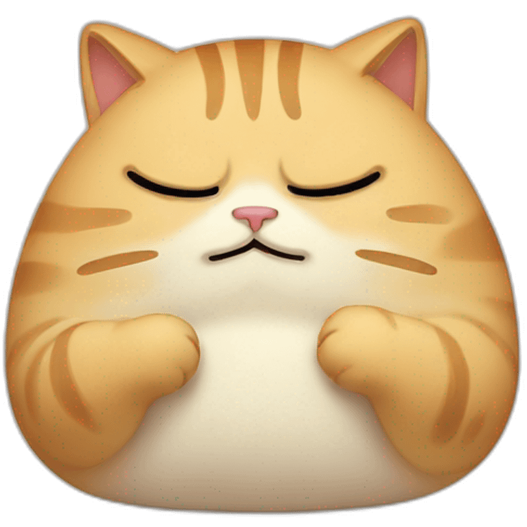 sad crying cat fat emoji