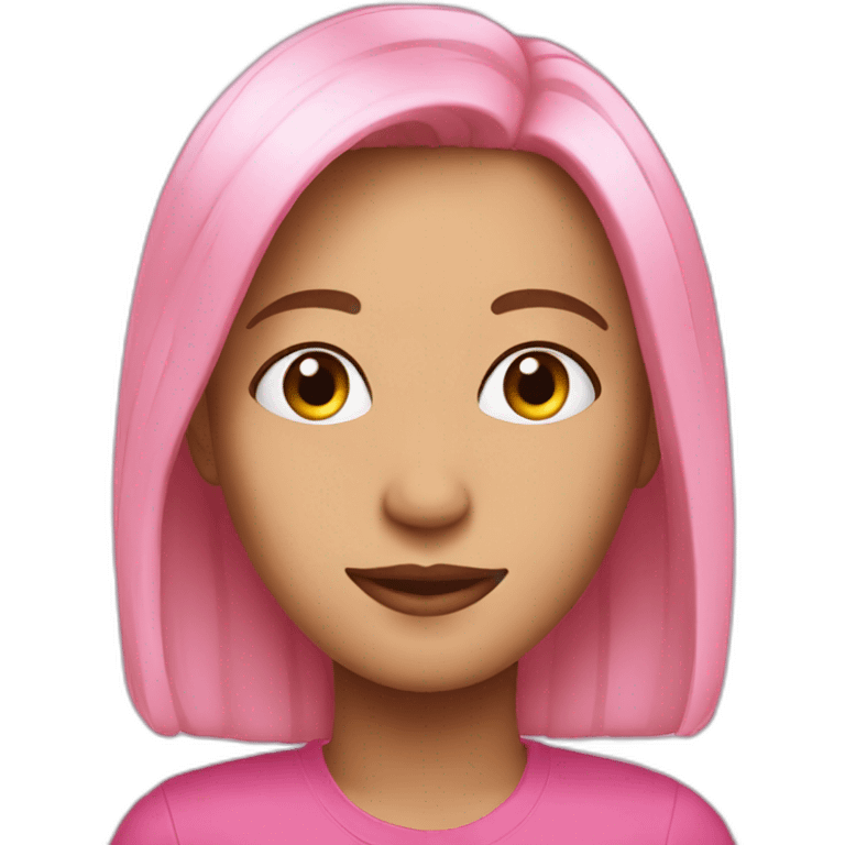 My friend Pink emoji