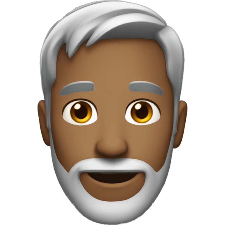 male, 34 years old, little bit grey hair, big, small fade beard emoji