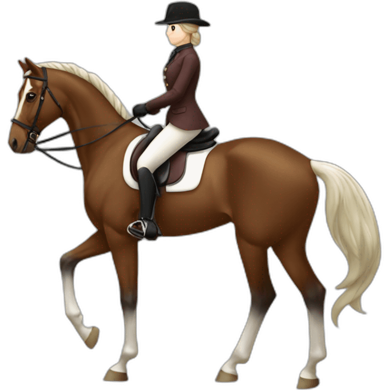 femme d' equitation emoji