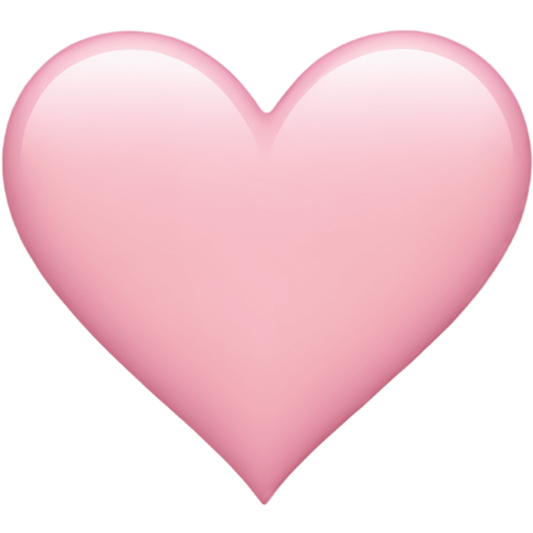 light pink heart emoji