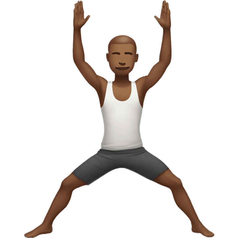 male yoga pose emoji