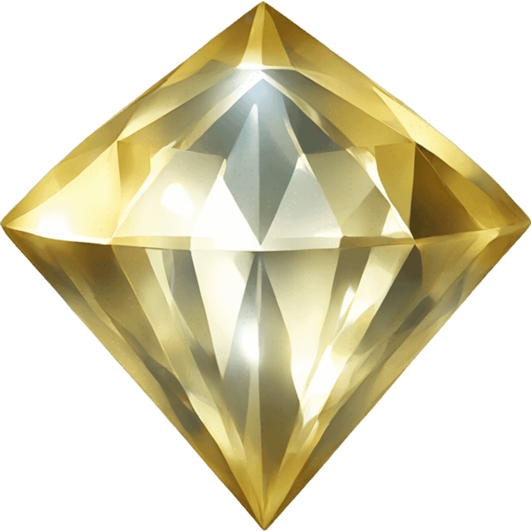 Diamond with gold emoji