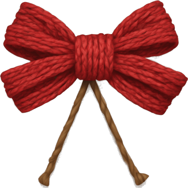 bow from yarn  emoji