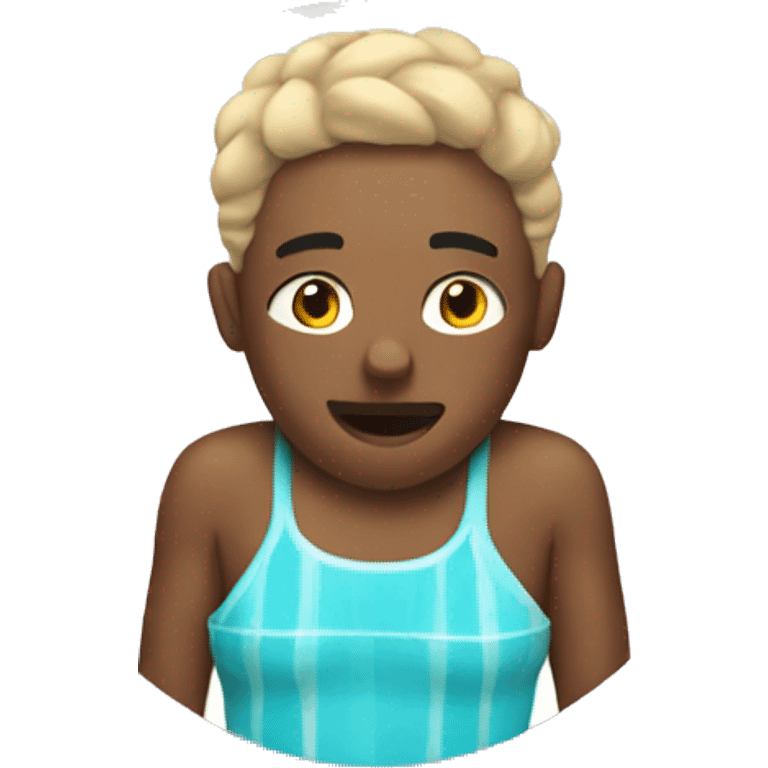 Chilling in a bathing suit emoji