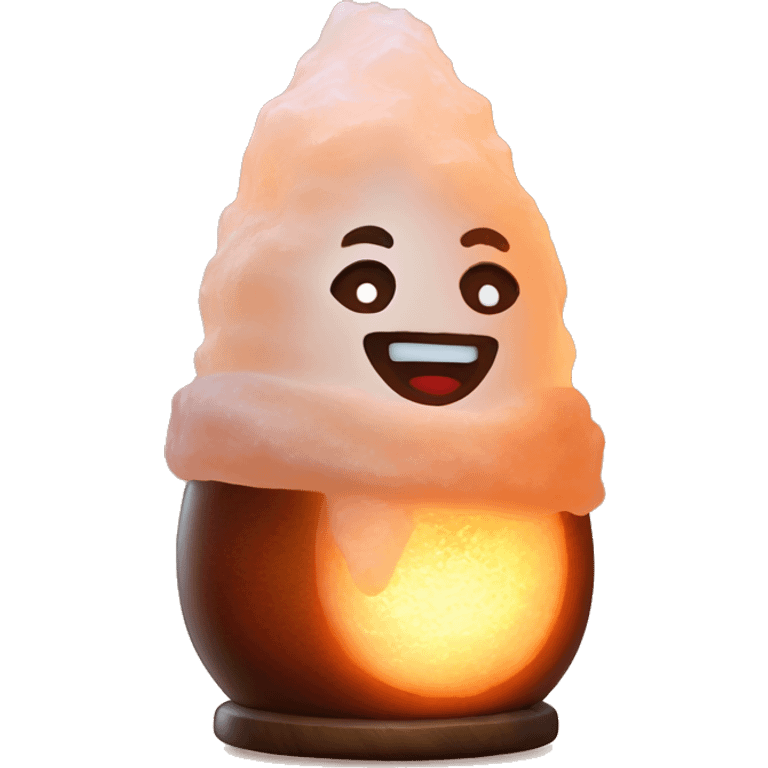 Himalaya’s salt lamp with warm light cozy  emoji