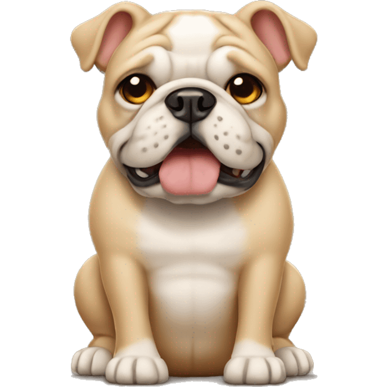 beige Bulldog emoji