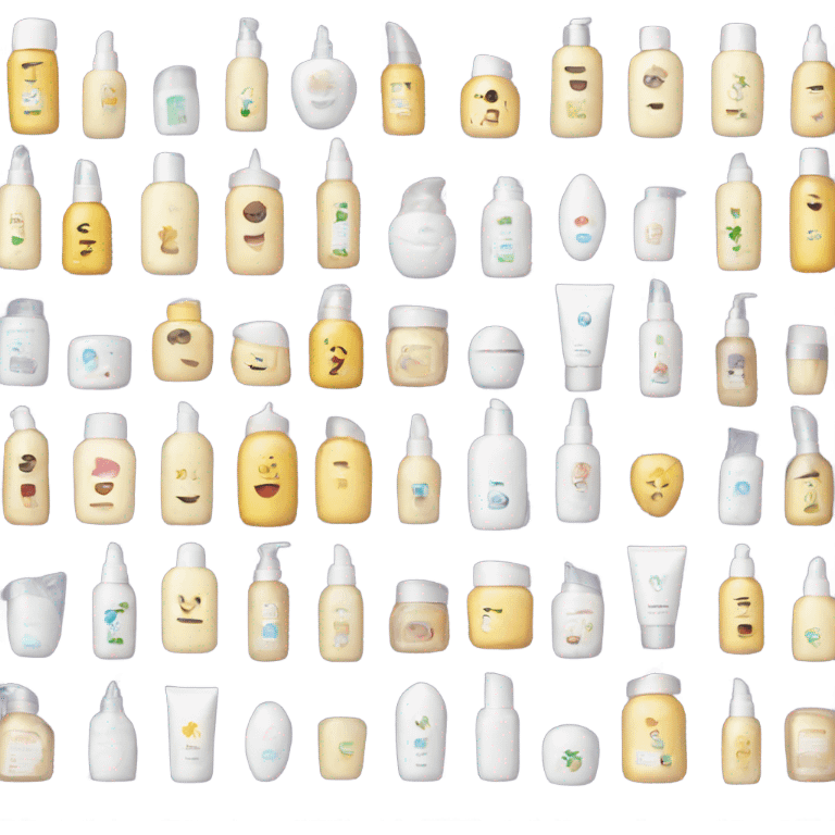 skincare bottles emoji