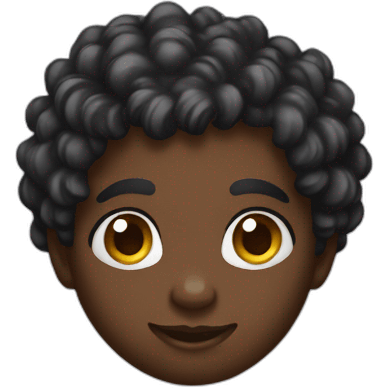 Black cupidon emoji