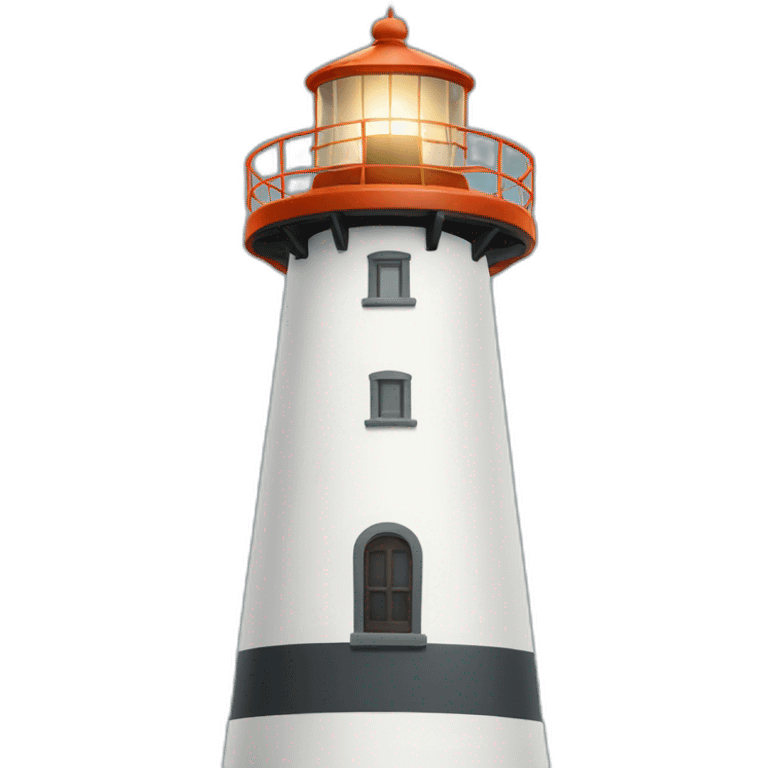 Ginger haired lighthouse emoji