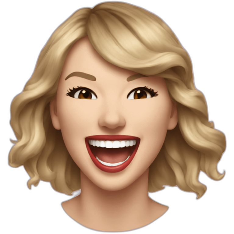 Taylor Swift laughing emoji