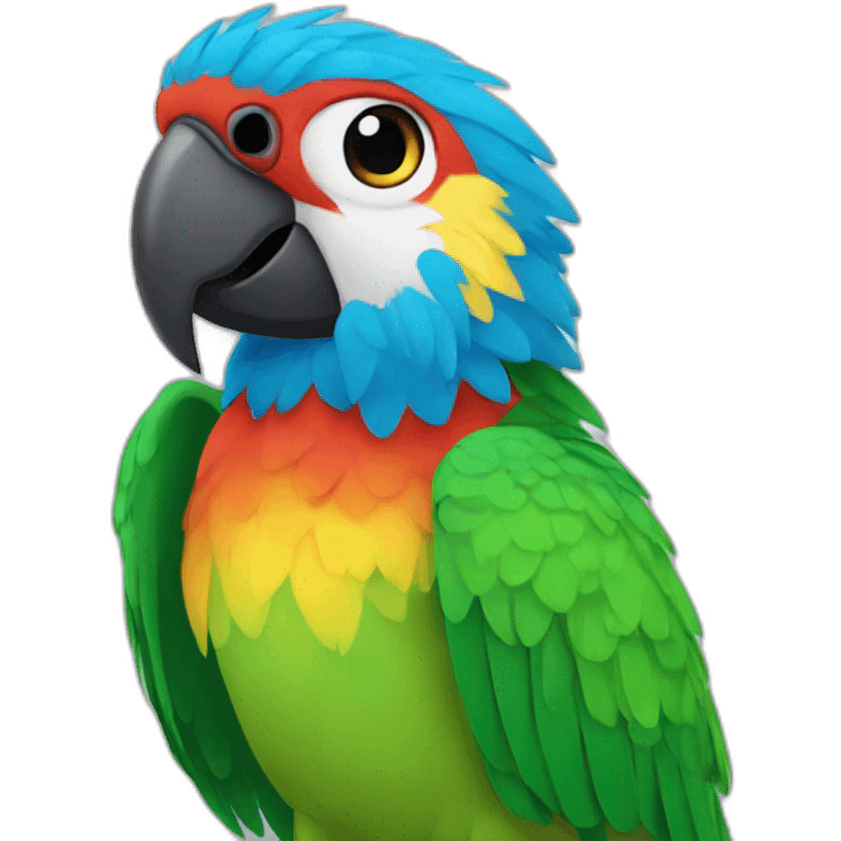 parrot all colors emoji