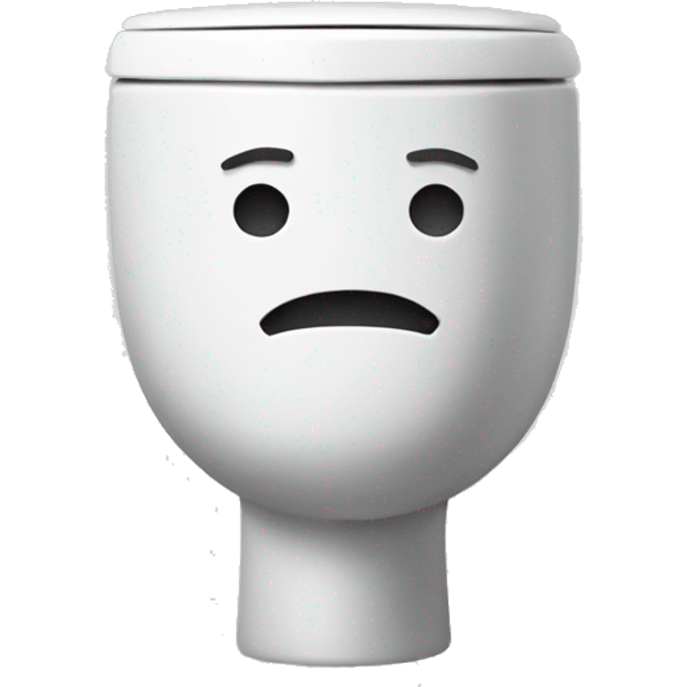 A toilet with a face in it emoji