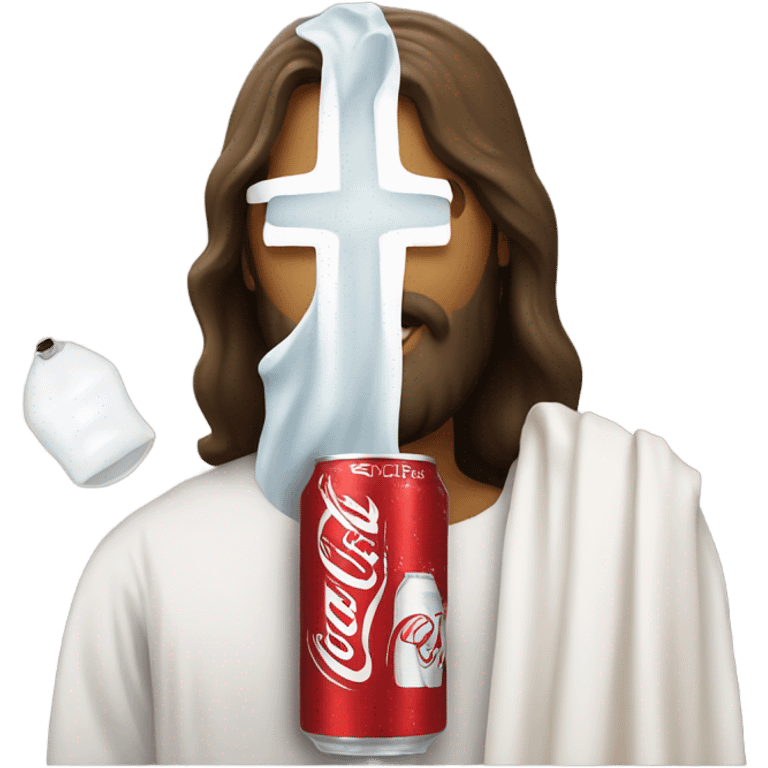 Diet Coke and Jesus emoji