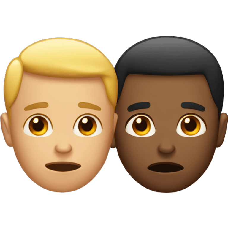 Gay couple sad emoji