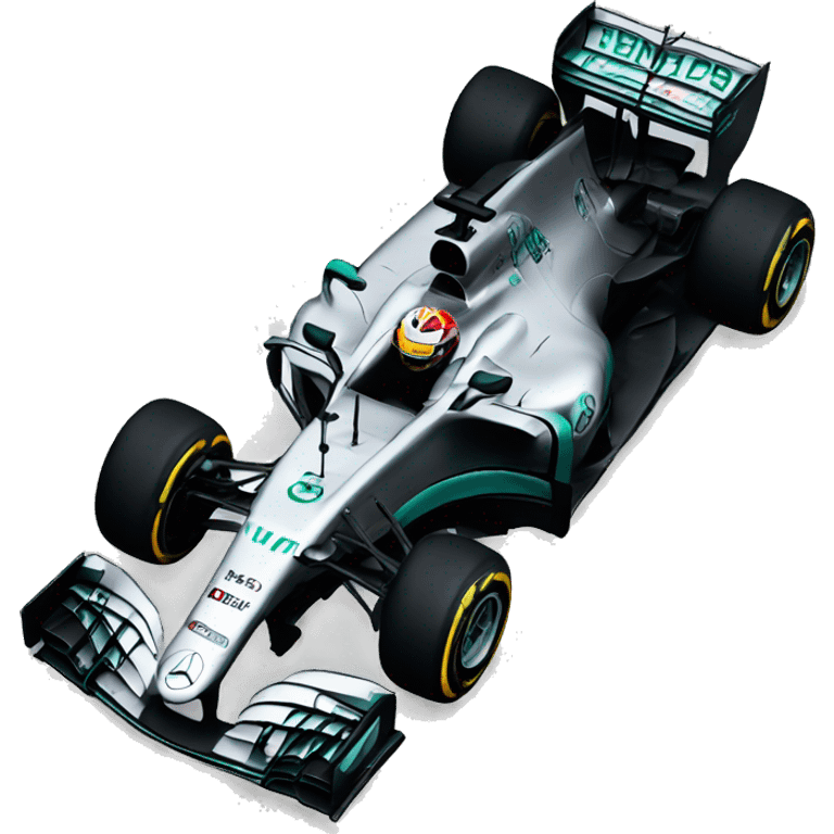 F1 Mercedes emoji