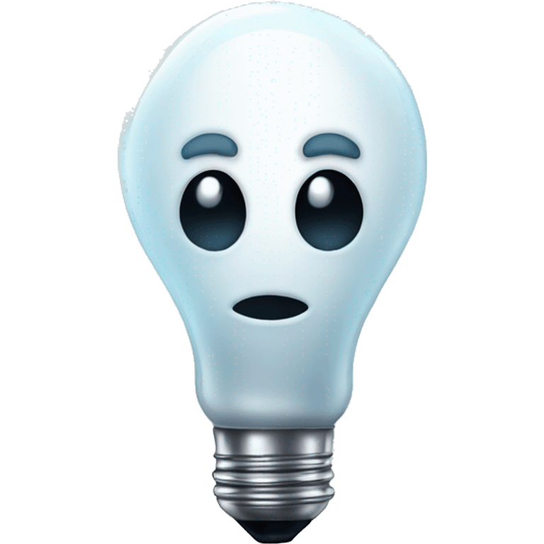 lightbulb with ghost emoji