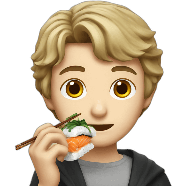 Harry Potter eating sushi emoji