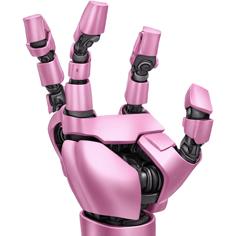 pink robotic human-like arm emoji