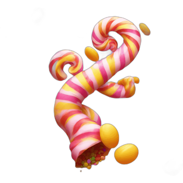 a candy tornado emoji