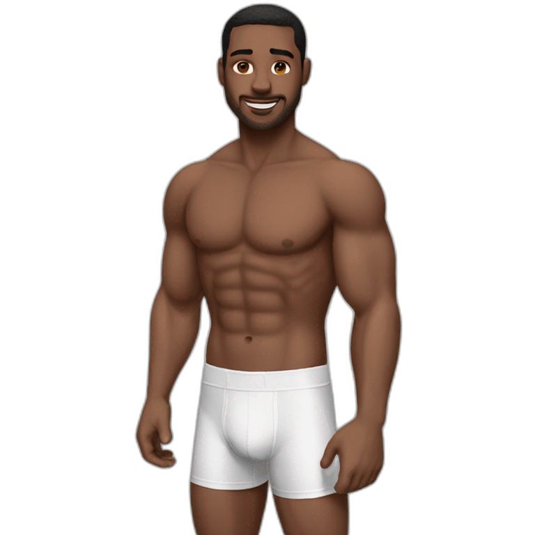 Male boxer brief model emoji