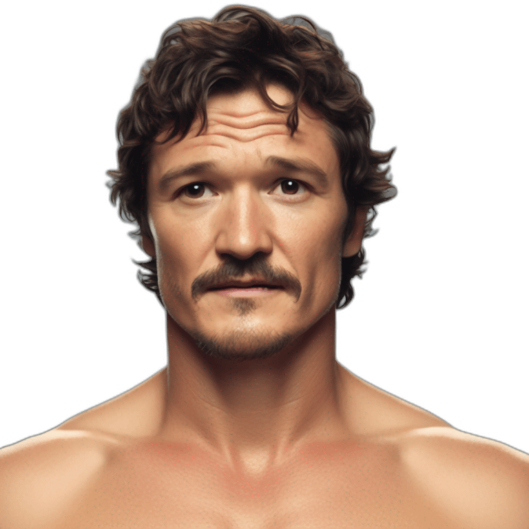 pedro pascal no shirt sweaty emoji