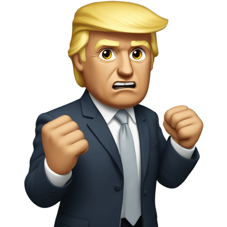 Trump holding fist emoji