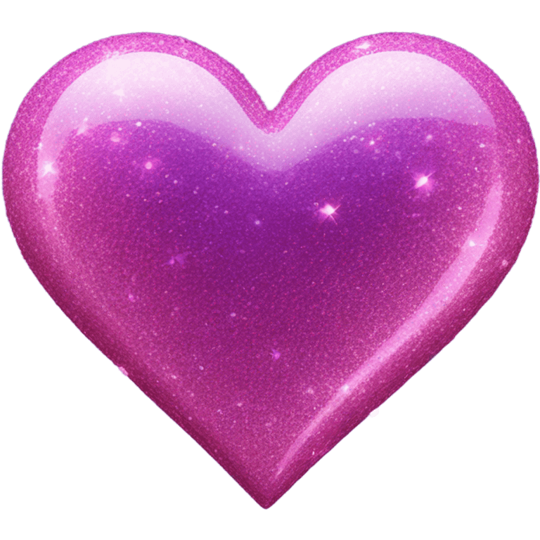 Pink and Purpl heart with glitter  emoji