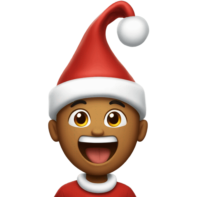 Excited about Christmas emoji