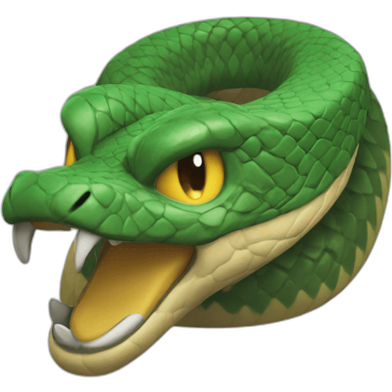 A twitch emote of a snake angry emoji