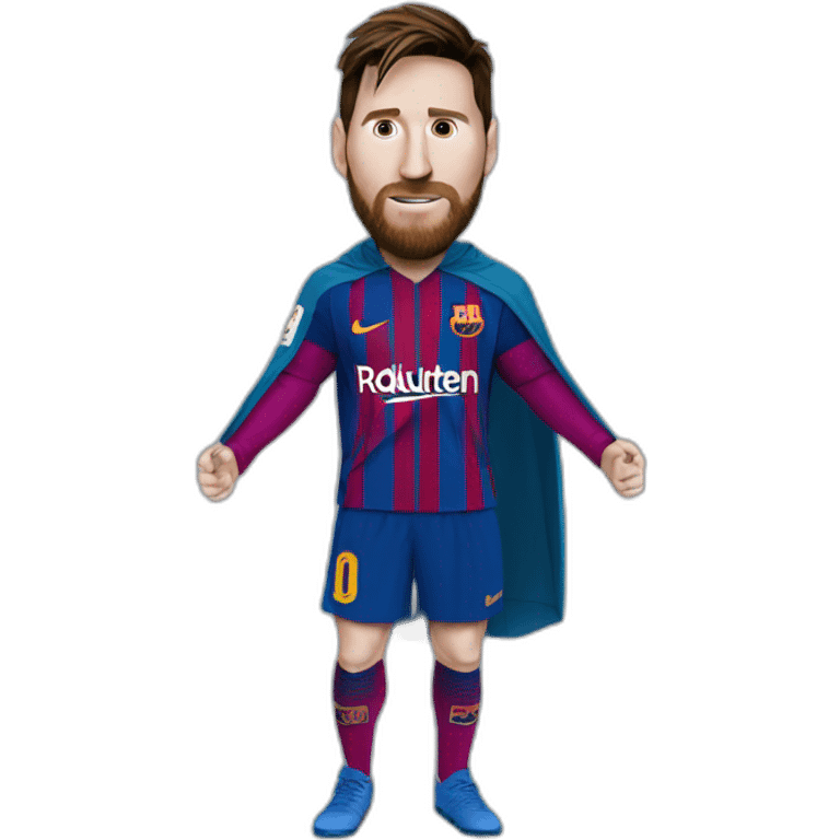 Messi avec une cagoule emoji