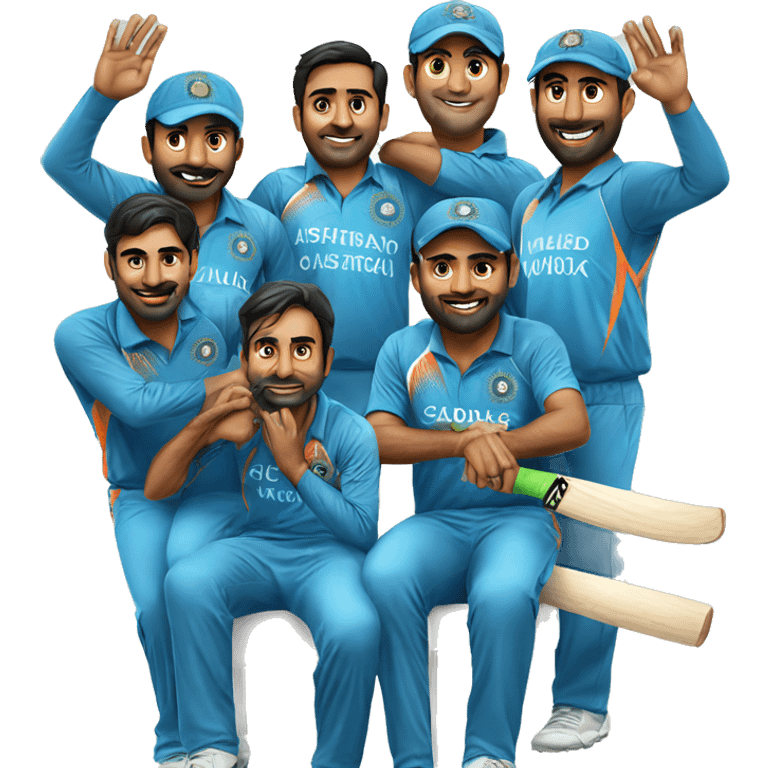 Indian cricket team emoji