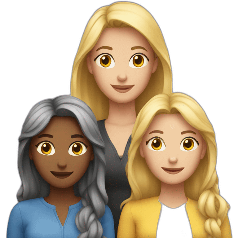 3 women near to eachother emoji