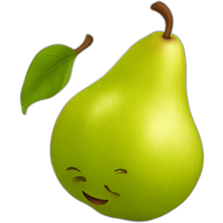 bitten pear emoji