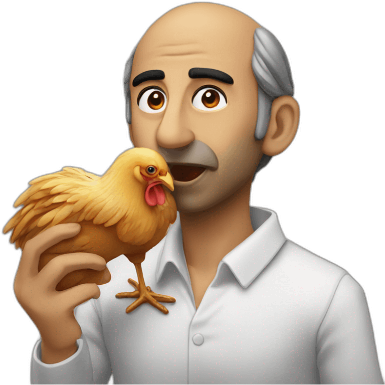 zemmour eating chicken emoji