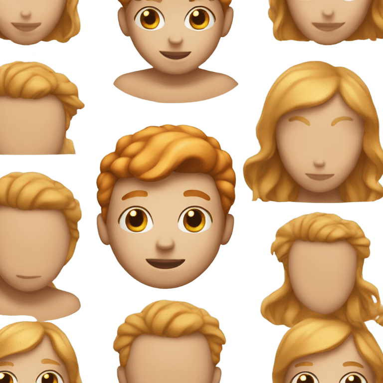 blonde girl ginger boy emoji