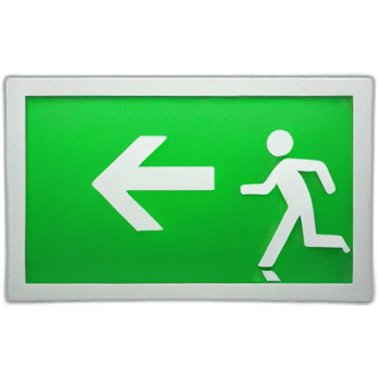 Exit sign emoji