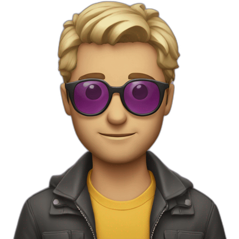 Mago con gafas emoji