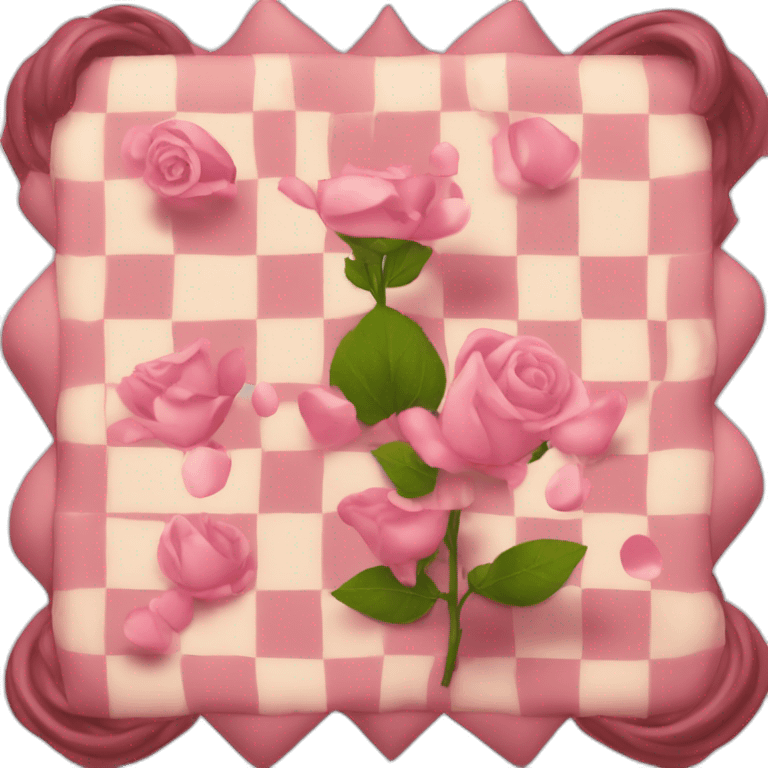 Pièce d'échecs rose emoji