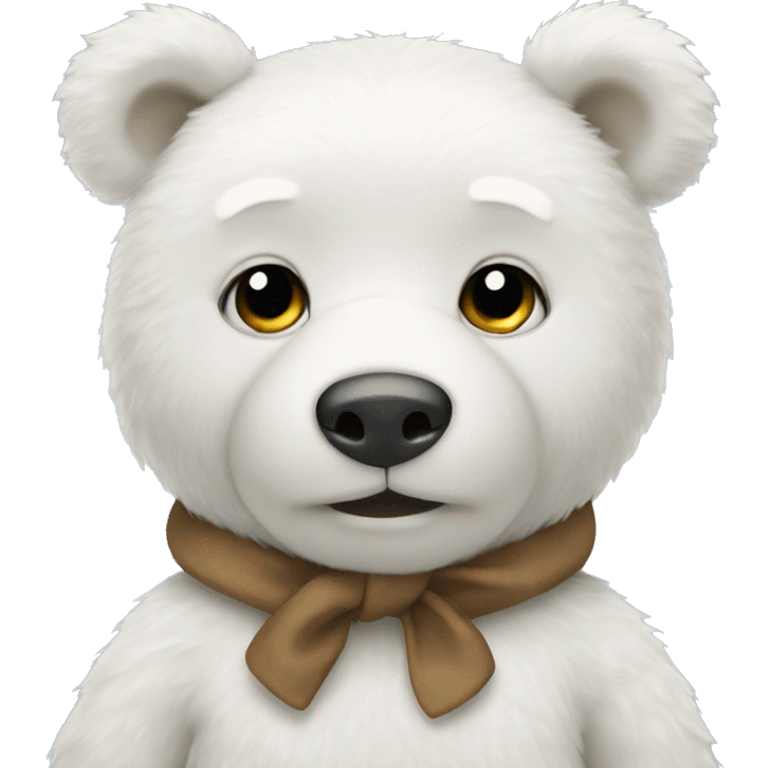 White teddy bear emoji