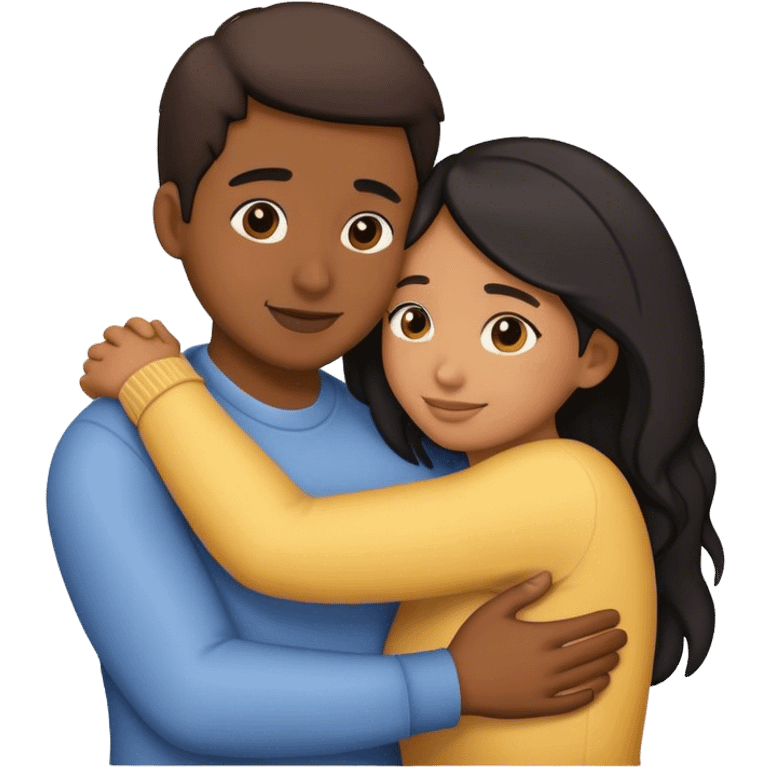 two people hugging emoji